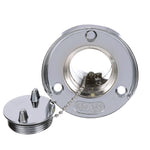 Seachoice Chrome Plated Zinc Gas Deck Fill With Cap (Beaded Chain Tether) For 1-1/2" Hose