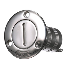 Seachoice Stainless Steel Deck Fill With Cap (Chain Tether) For 1-1/2" Hose