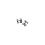 Seachoice 50-33951 (2) 1-5/16" x 1-1/2" Polished Stainless Steel Butt Hinges with Black Nylon Base Plate
