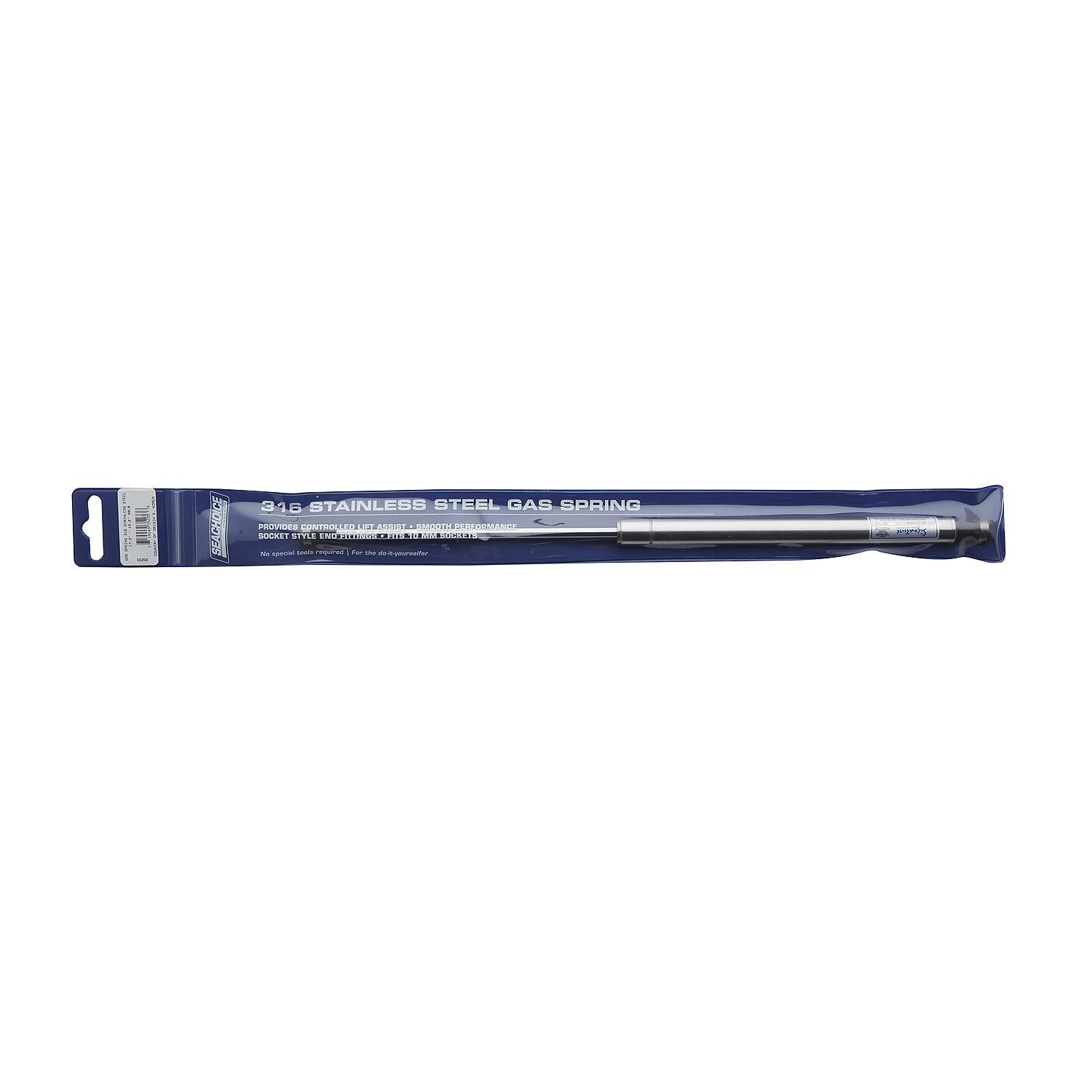 Seachoice 35233, 316 Stainless Steel Gas Spring
Compressed: 10.2", Extended 17.2"