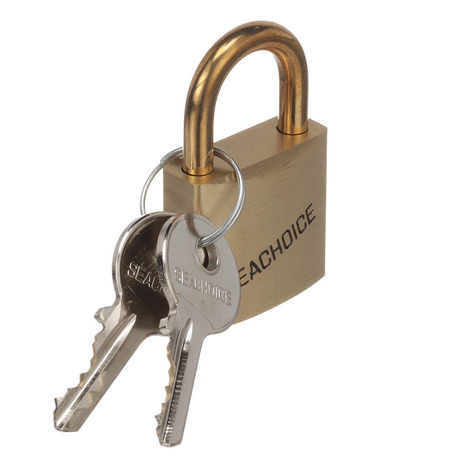 1-1/4in Solid Brass Body Padlock - Single Lock