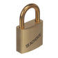1-1/2in Solid Brass Body Padlock - Single Lock