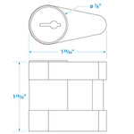 Seachoice Solid Brass Trailer Hitch Lock