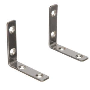 Seachoice 37551 Stainless Steel 90 Degree Angle Brackets (1 Pair Per Pack)