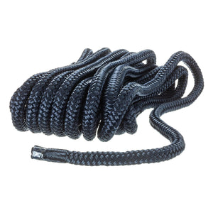 Seachoice 39841 Double Braid Nylon Dock Line 3/8" x 20' Navy