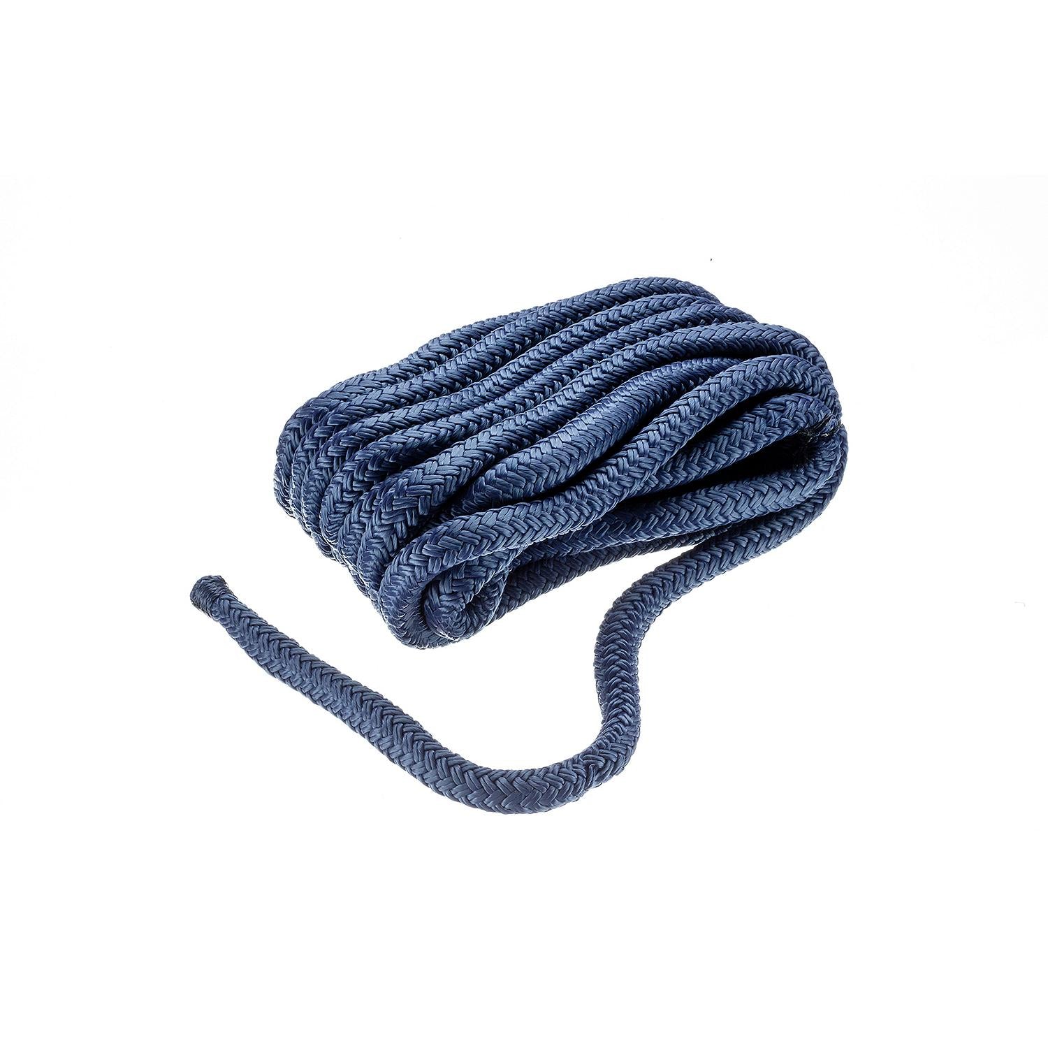 Seachoice 39861 Double Braid Nylon Dock Line 1/2" x 20' Navy