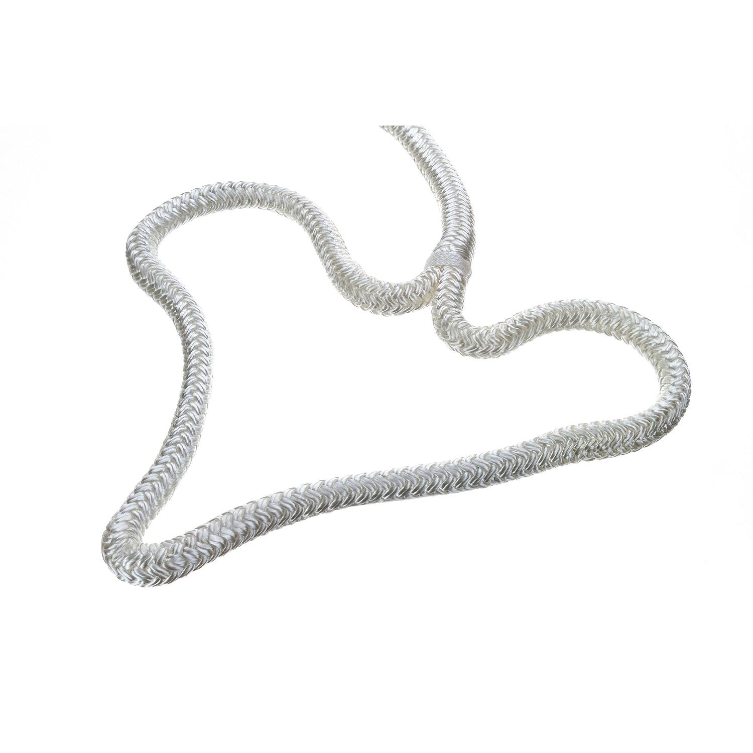 Seachoice 40111 Double Braid Nylon Dock Line 1/2" x 15' White