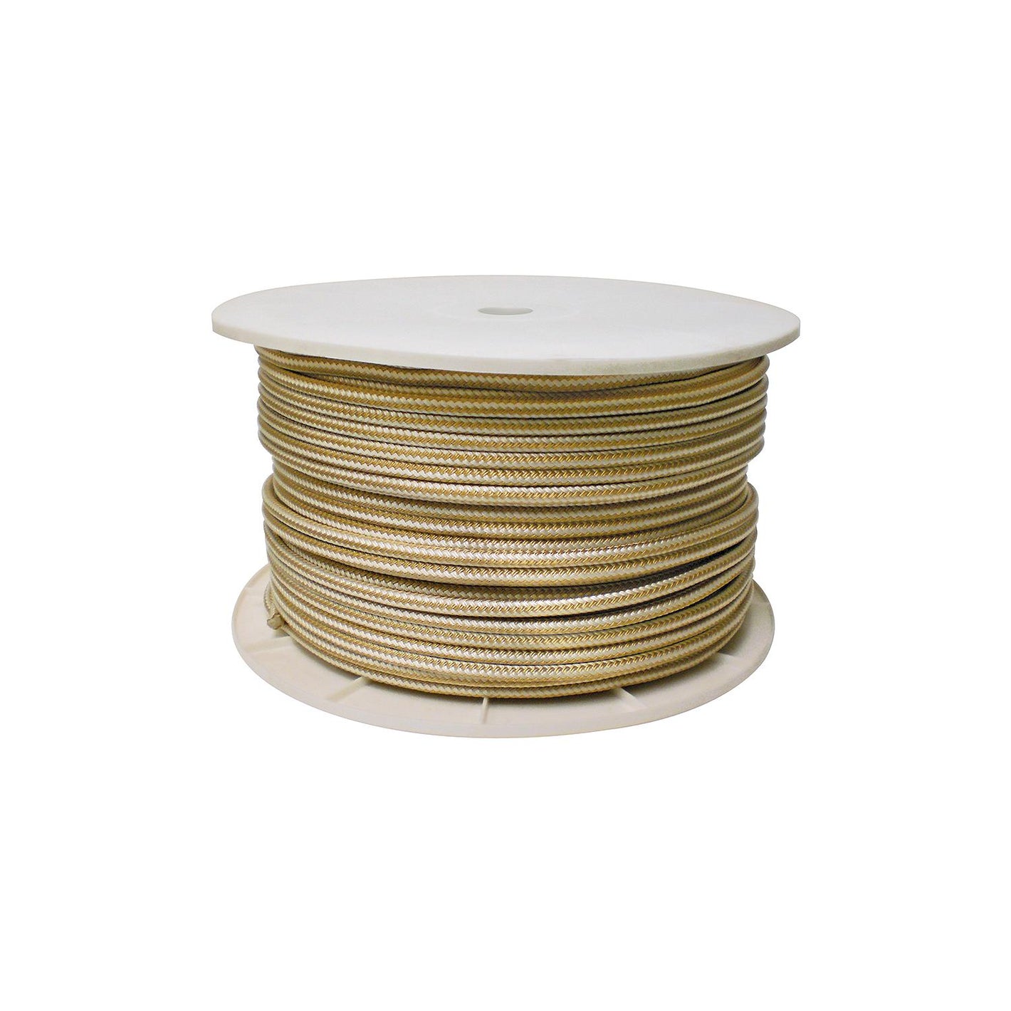 Double Braid Rope/ Spool, Gold/White, 3/4in x 600ft