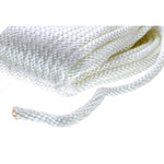 Seachoice 40231 Solid-Braid Nylon Anchor Line, White, 3/8" x 50'