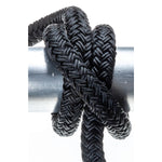 Seachoice 40401 Double Braid Nylon Dock Line  1/2" x 20' Black