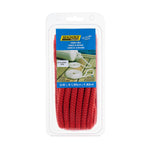Seachoice 40941 Double Braided Nylon Fender Line 3/8" x 6', Red (2 Per Pack)