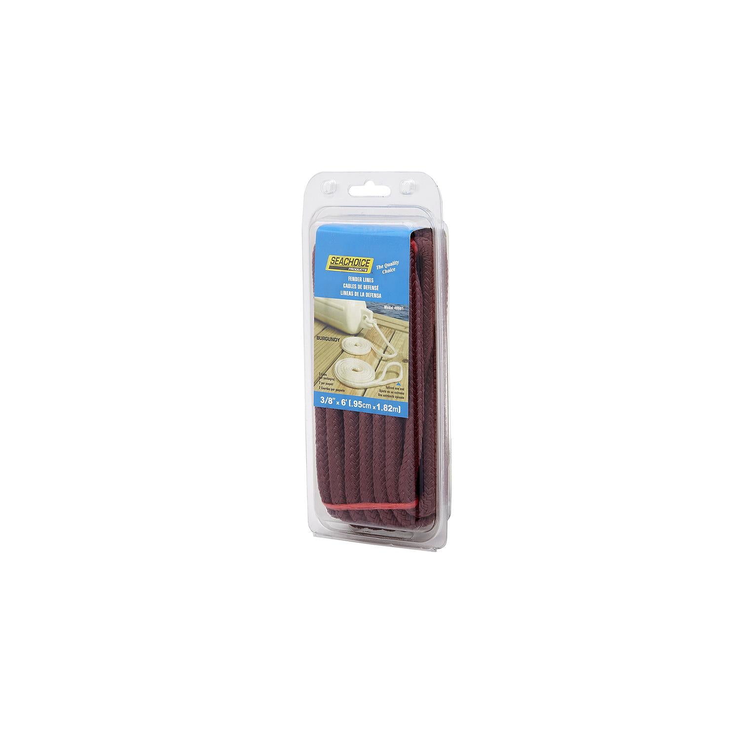Seachoice Double Braided Nylon Fender Line (2 Per Pack)