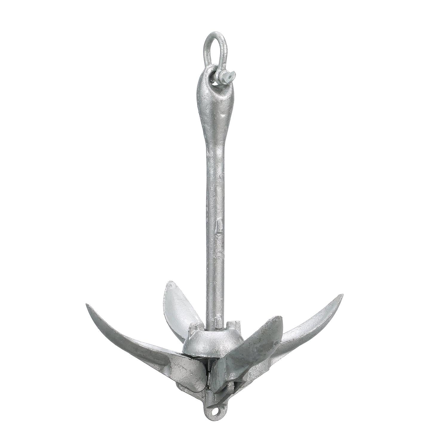 Seachoice 41040 Galvanized Folding Grapnel Anchor, 13 lbs.