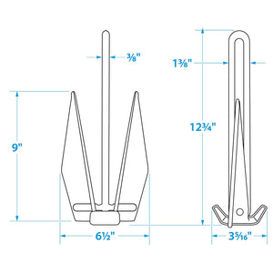 Seachoice PWC Fluke Anchor Kit