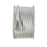 Seachoice Double Braid Nylon Anchor Line, White