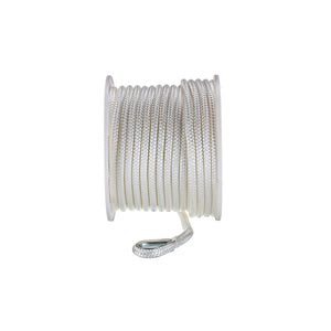 Seachoice Double Braid Nylon Anchor Line, White