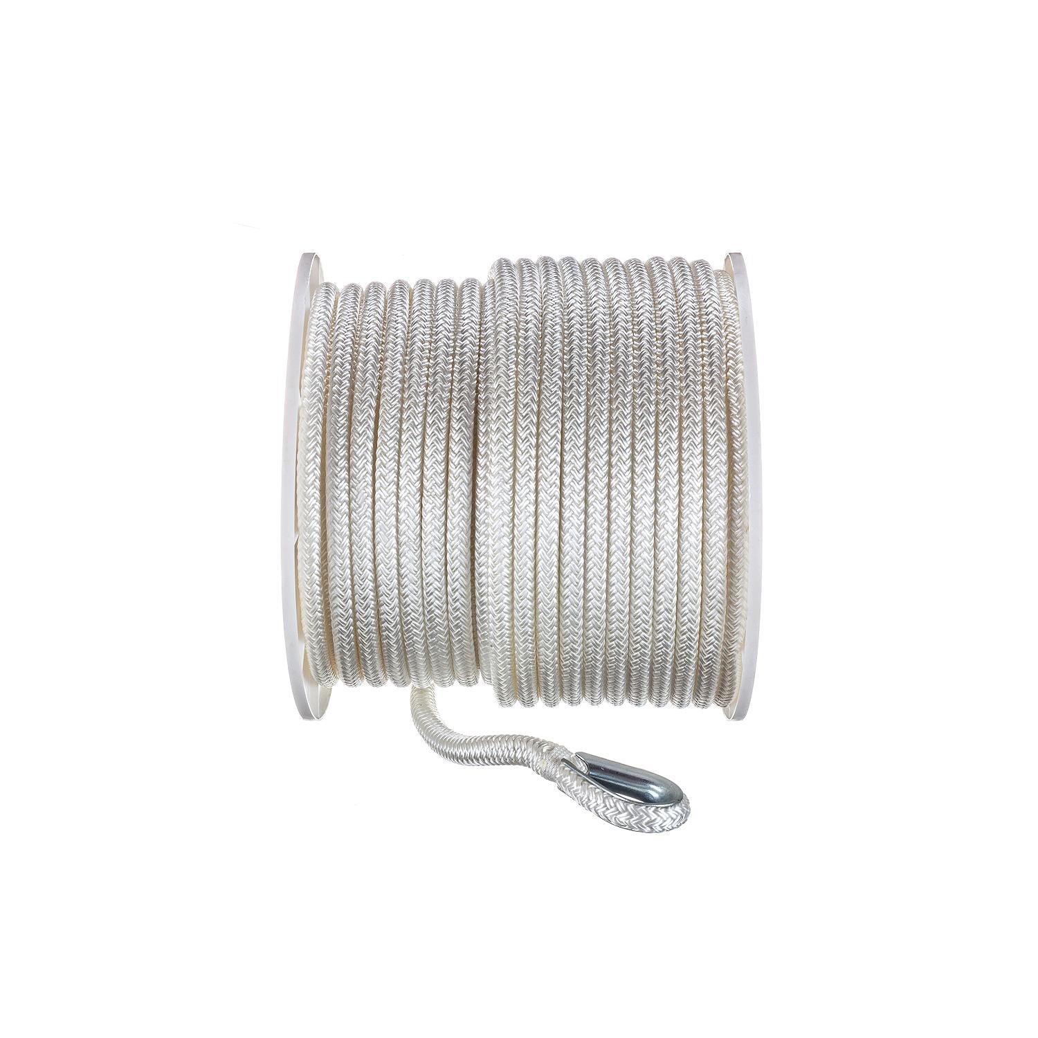 Seachoice Double Braid Nylon Anchor Line, White
