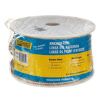 Seachoice 42321 Double Braid Nylon Anchor Line 3/8" x 100' Gold/White