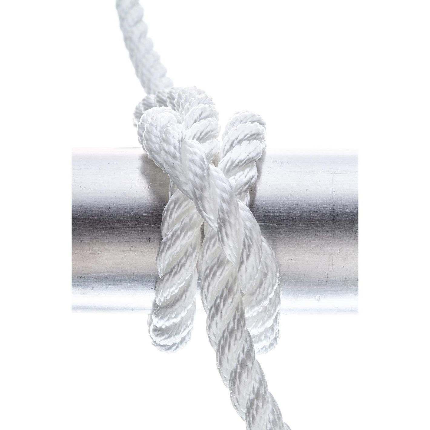 3-Strand Twisted Nylon Dock Line, 3/8in x 15ft, White