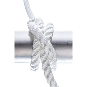 3-Strand Twisted Nylon Dock Line, 3/8in x 15ft, White