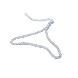 Seachoice 42521 3-Strand Twisted Nylon Dock Line, 3/8" x 20', White