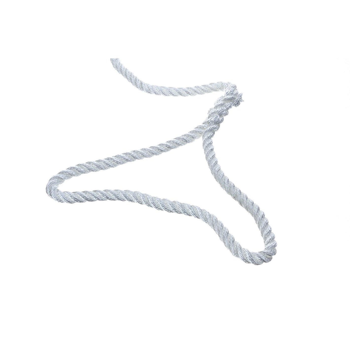 3-Strand Twisted Nylon Dock Line, 3/8in x 20ft, White