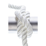 Seachoice 42571 3-Strand Twisted Nylon Dock Line, 1/2" x 25', White