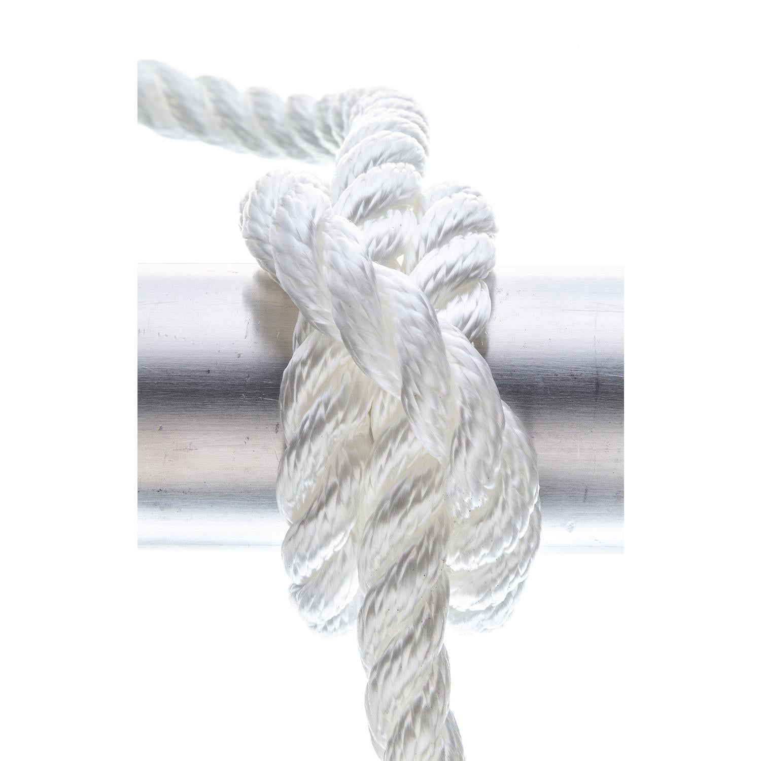 Seachoice 42571 3-Strand Twisted Nylon Dock Line, 1/2" x 25', White