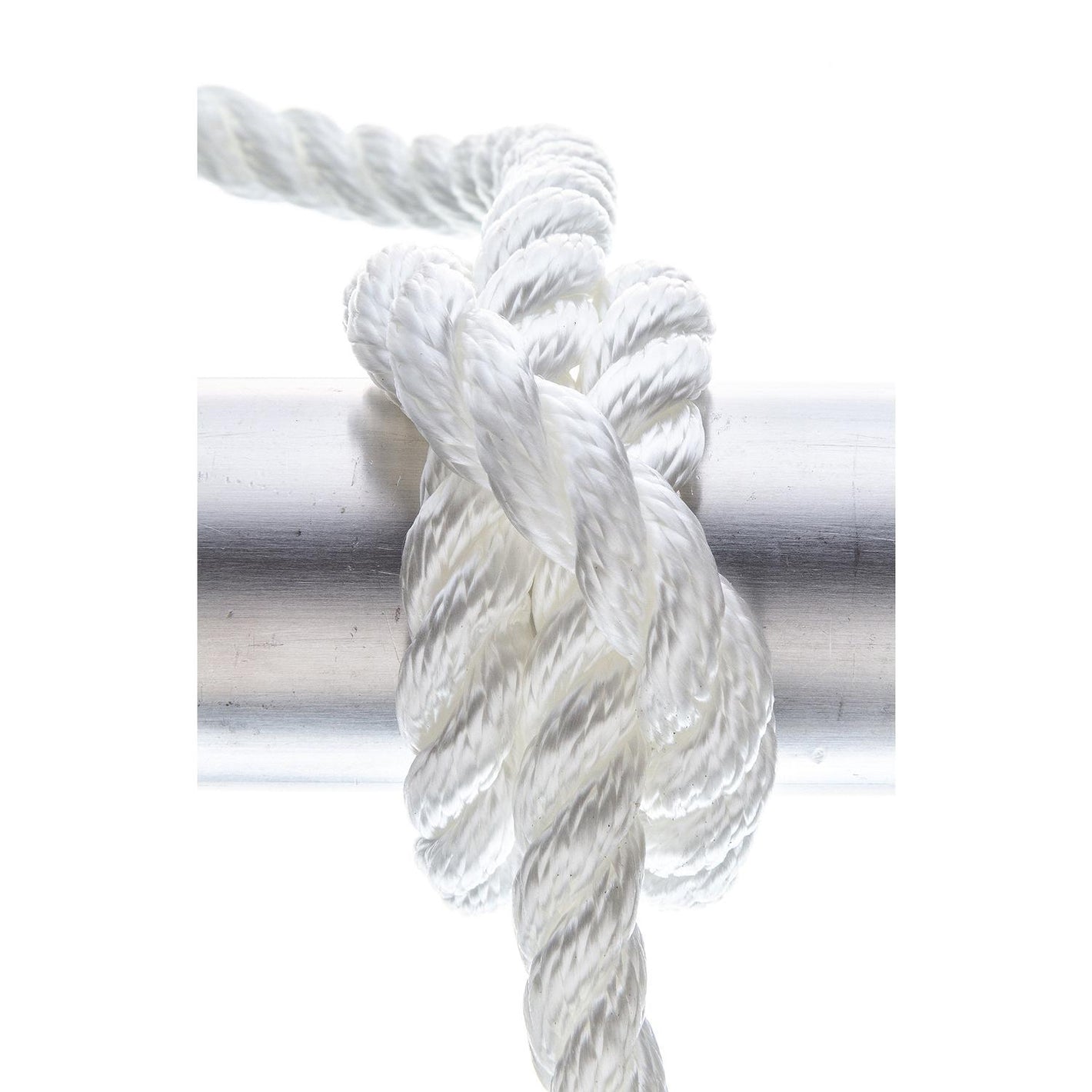 3-Strand Twisted Nylon Dock Line, 1/2in x 25ft, White
