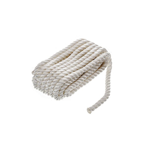 Seachoice 42581 3-Strand Twisted Nylon Dock Line, 1/2" x 30', White