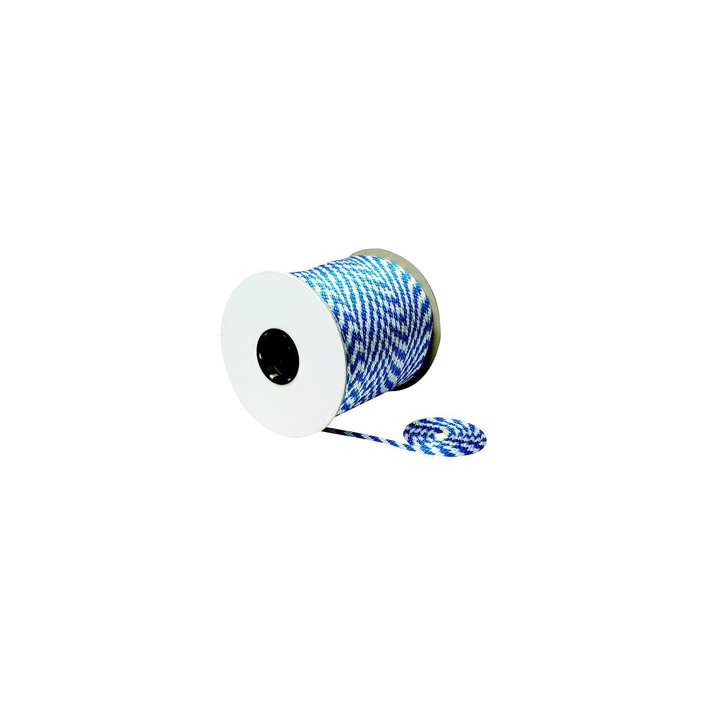 Blue/White Solid Braid MFP Multi-Purpose Spool (Derby Rope), 3/8in x 500ft