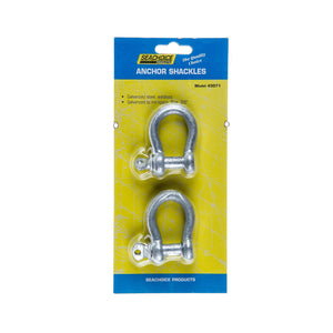 Seachoice 43071 Galvanized Anchor Shackle - 3/8", 2-Pack