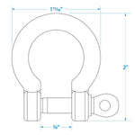 Seachoice Stainless Steel Anchor Shackle