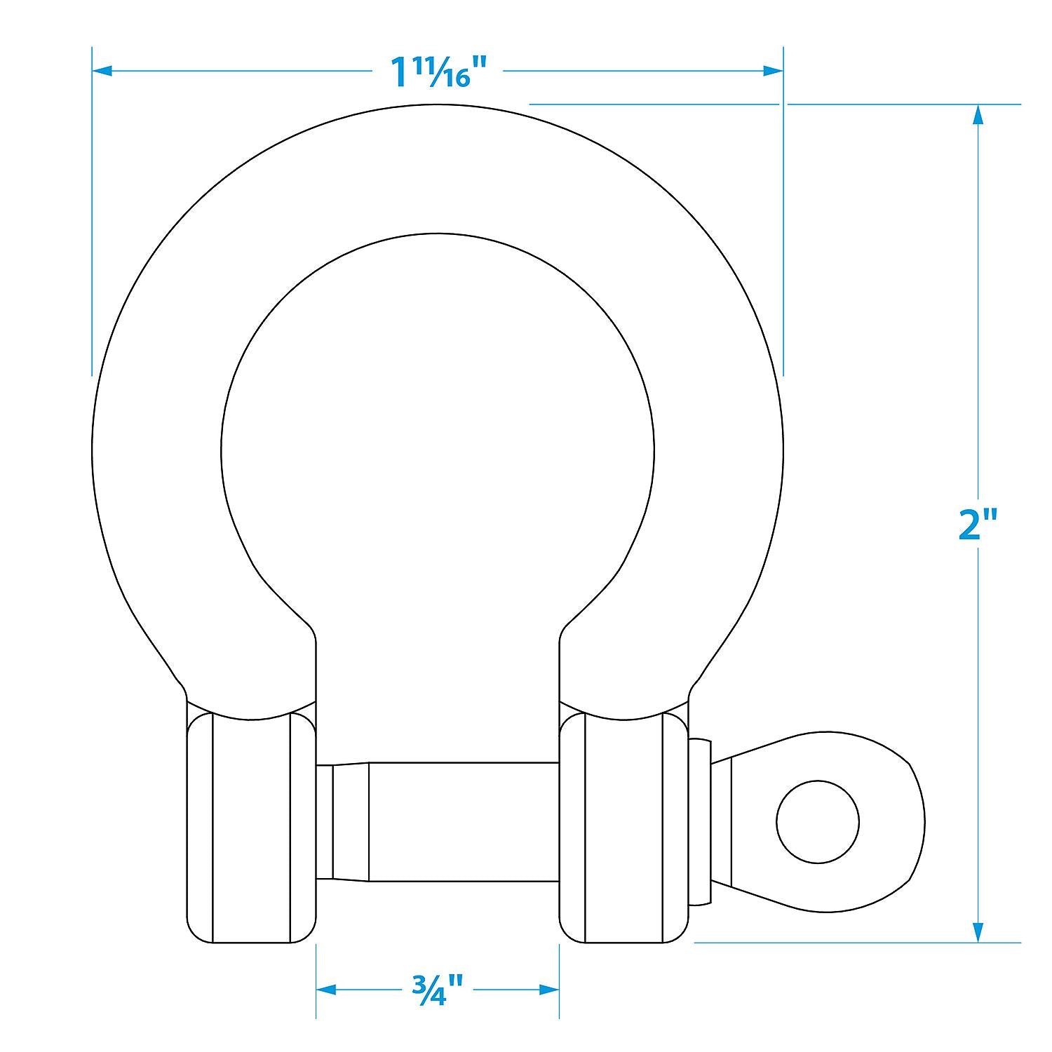 Seachoice Stainless Steel Anchor Shackle