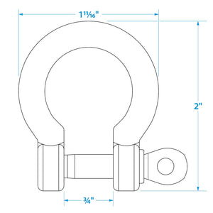 Seachoice Stainless Steel Anchor Shackle