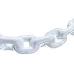 White PVC Coated Galvanized Anchor Lead Chain, 1/4in x 4ft