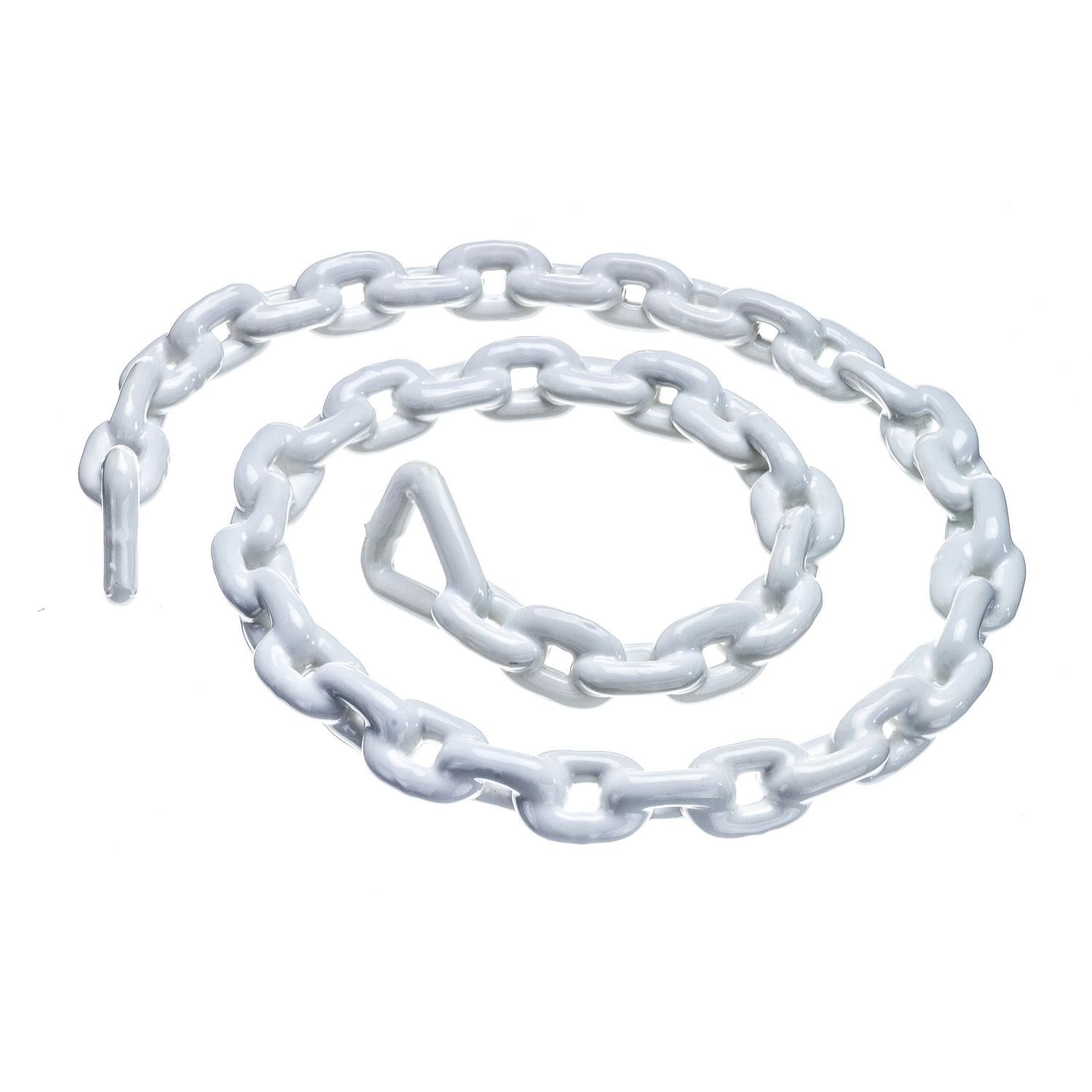 Seachoice White PVC Coated Galvanized Anchor Lead Chain 5/16" x 5'