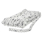 Seachoice Premium 3-Strand Twisted Nylon Dock Line, White With Blue Tracer, 3/8" x 10'