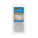 Seachoice Premium 3-Strand Twisted Nylon Dock Line, White With Blue Tracer, 3/8" x 20'
