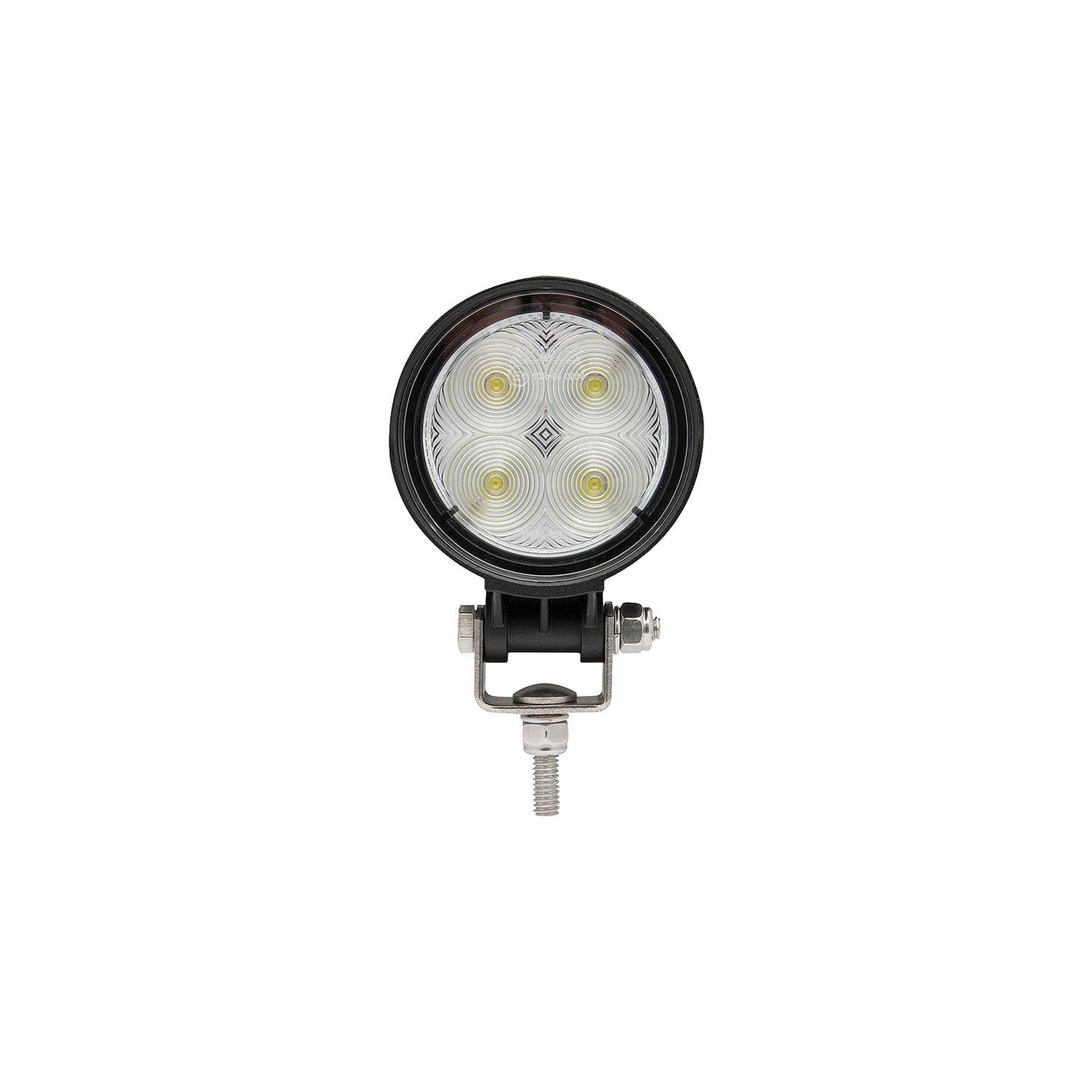 Seachoice 51601 LED Flood Beam Round Work Light, 12/24V, Black Housing, 4 LEDs