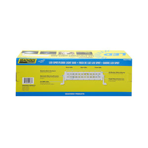 Seachoice 51683 LED Spot/Flood Light Bar, White Housing 24 LEDs, 13.6", 12/24V