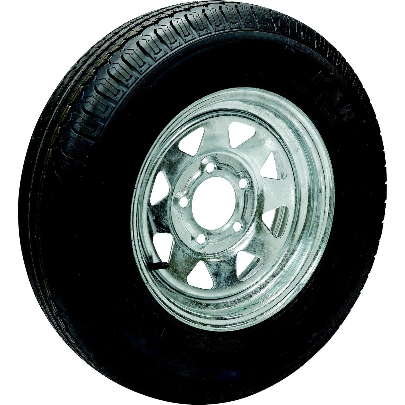 Seachoice 53411 ST205/75R14C/5H KR35 14" Galvanized Spoke, 5-Lug on 4-1/2" Radial Tire & Wheel Assembly