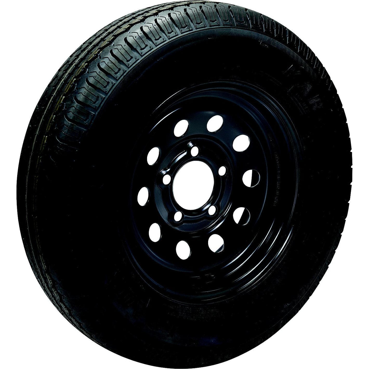 Seachoice 53416 ST205/75D14C/5H KR558 14" Black Modular, 5-Lug on 4-1/2" Bias Tire & Wheel Assembly