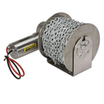 Seachoice 53724 Stainless Steel Drum Winch Kit, Deluxe Series 1500