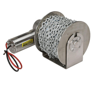 Seachoice 53721 Stainless Steel Drum Winch Kit, Deluxe Series 1000