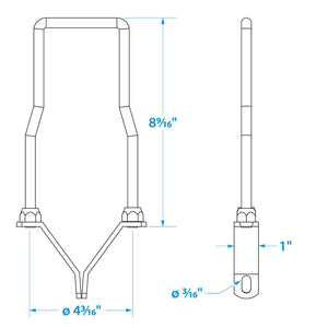 Seachoice Lockable Spare Tire Carrier