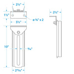 Seachoice Swivel Bolster Bracket