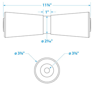 Heavy Duty Keel Roler-12 -5/8 Id(Bulk
