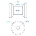 Spool Roller-4 -1/2 Id(Bulk)