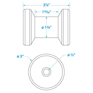 Spool Roller-4 -1/2 Id(Bulk)